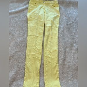 Women’s Yellow H&M High Waist Skinny Jeans